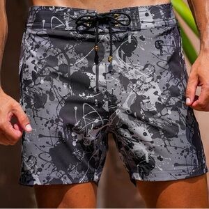 Tucann / 5” Splatter Swim Trunks
